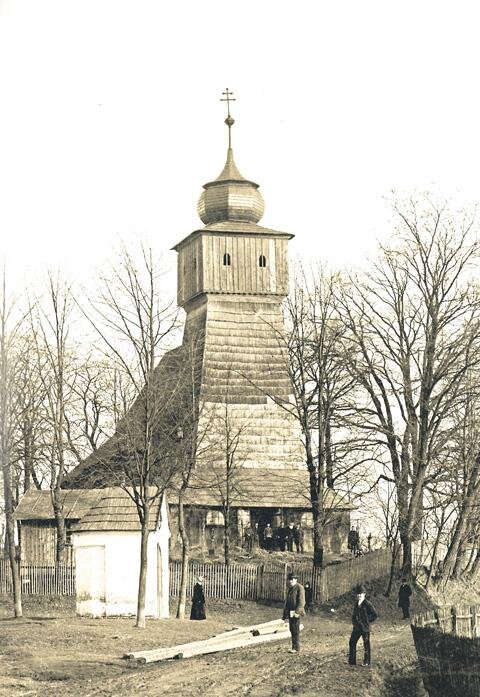 Pohled na kostel kolem roku 1900