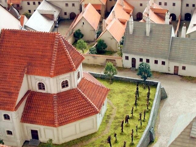 Model historického centra Třebíče v podobě z roku 1835 z dílny modeláře Stanislava Vršky. 