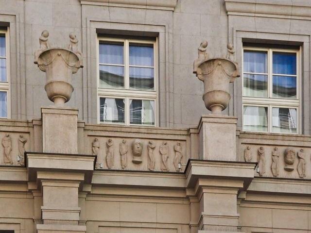 Detail obnovené fasády