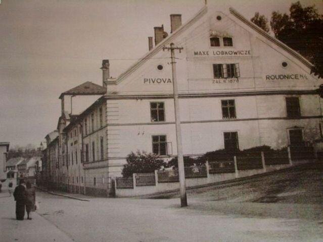Dobová fotografie roudnického pivovaru