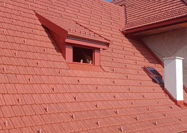 Detailní pohled na novou střechu