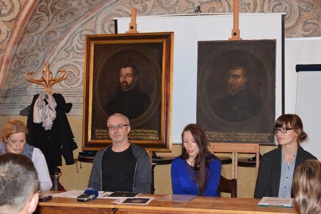 Na tiskové konferenci byla telčská pobočka Muzea Vysočiny Jihlava zastupována historikem Martinem Kosem.