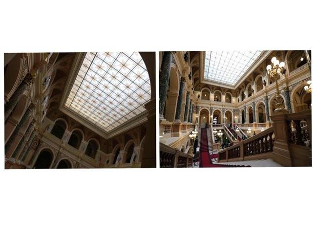 Společnost prováděla restaurátorské práce hlavního schodiště Národního muzea v Praze.