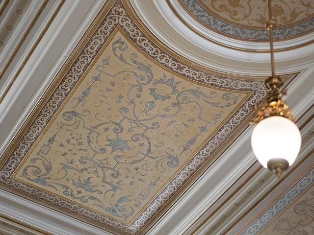 Detail obnoveného stropu