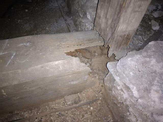 Detail poškození