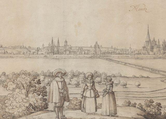 Pohled na Mohuč, 1632