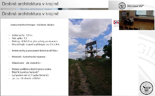 Socha sv. Prokopa u Klášterní Skalice