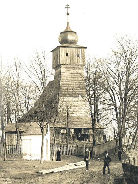 Pohled na kostel kolem roku 1900
