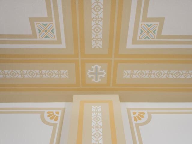 Detail barevného řešení výmalby
