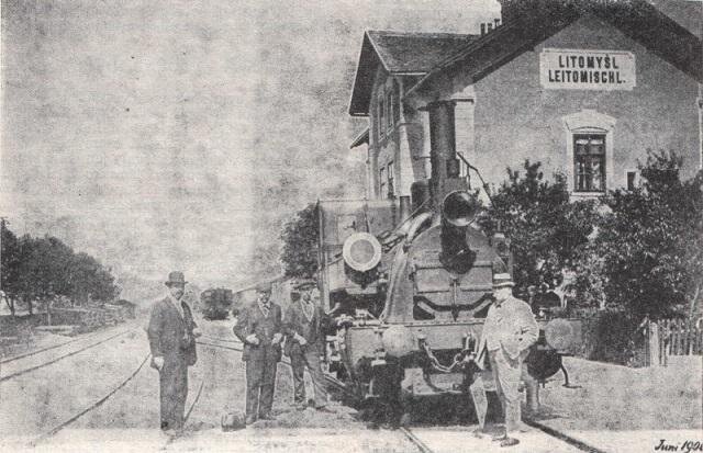 Budova vlakového nádraží v Litomyšli