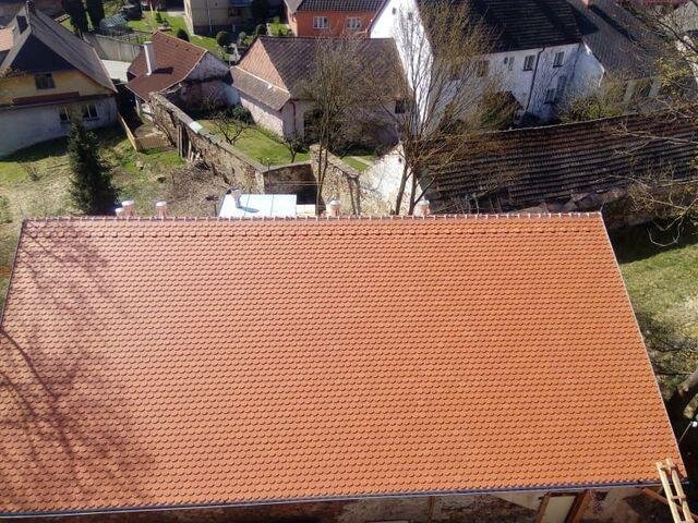 Nová střecha na jednom z objektů pivovaru