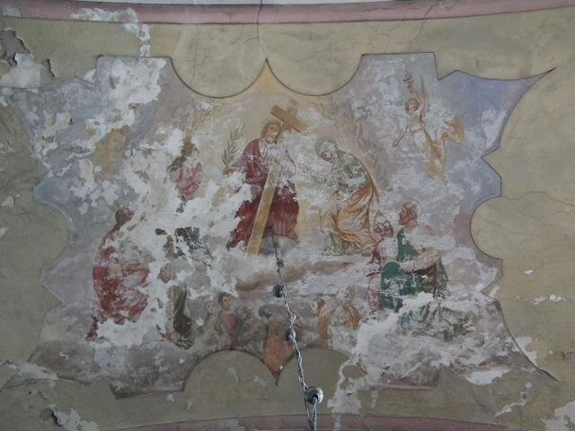 Freska před restaurátorskou obnovou