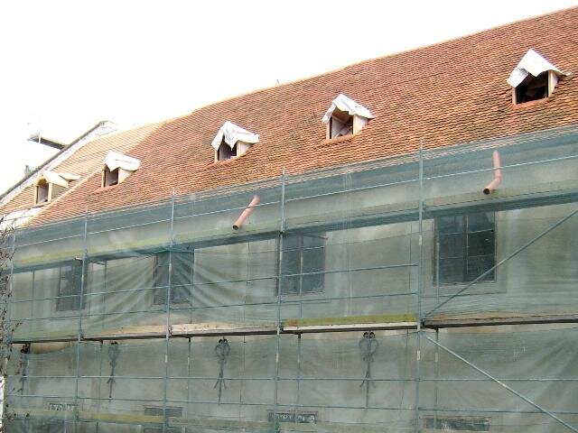 Budoucí Centrum studijních pobytů v době rekonstrukce střechy