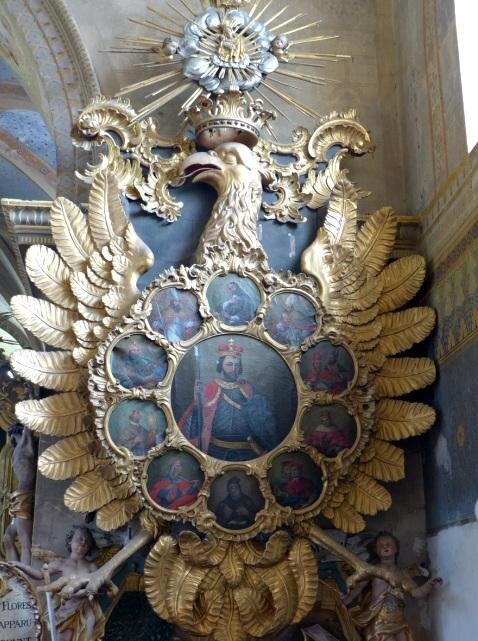 Detail oltáře s orlicí