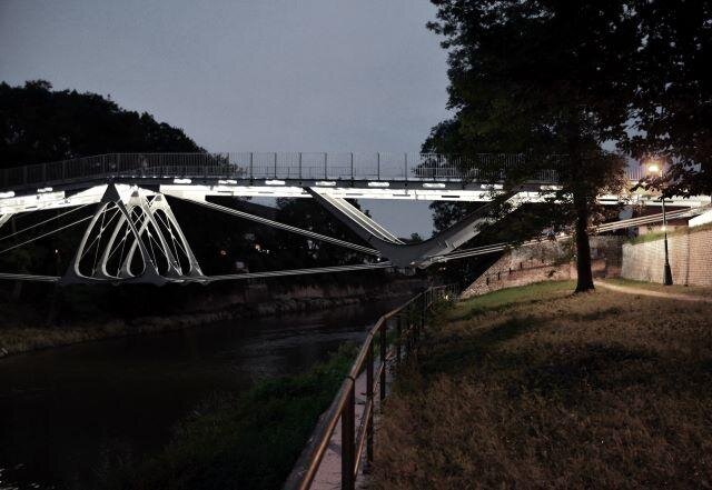 Lávka přes Orlici od ateliéru baum & baros ARCHITEKTI