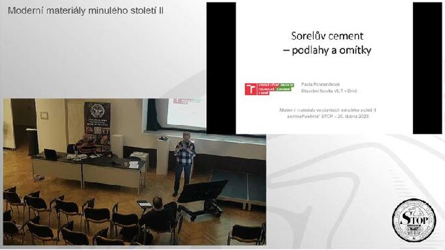 Pavla Rovnaníková během přednášky