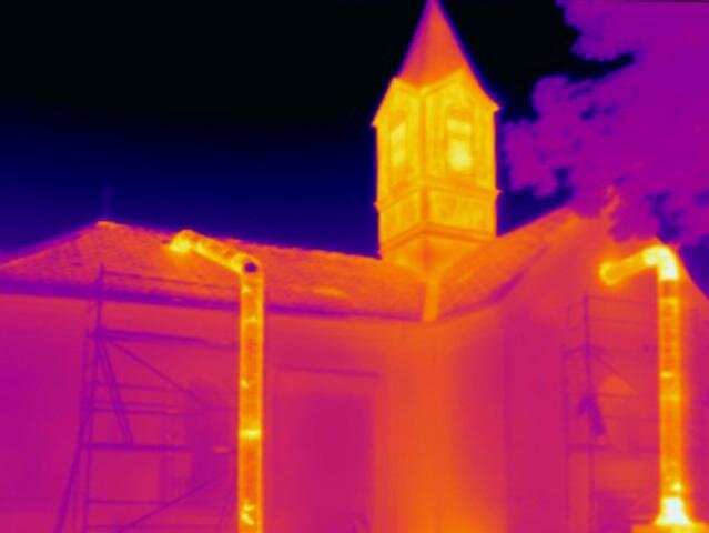 Termosnímek kostela