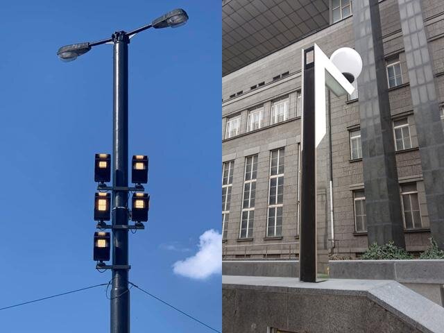 Pohled na umístění svítidel