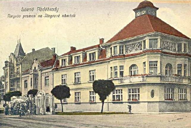 Poděbrady, Riegrovo náměstí 1918