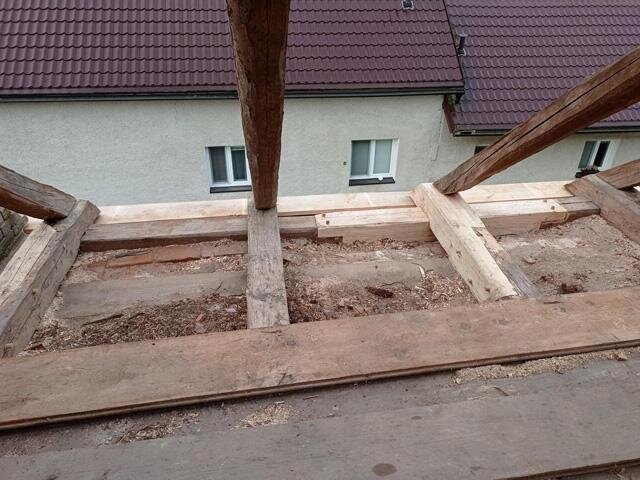 Detail obnovy krovu