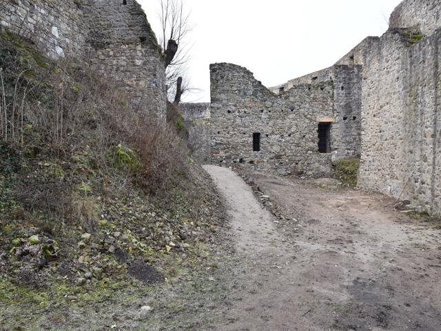 Sociální zařízení zpřístupněné zříceniny