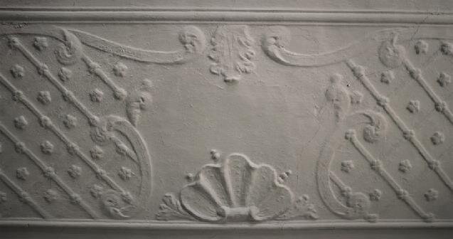 Detail stropu na chodbě v 1. patře