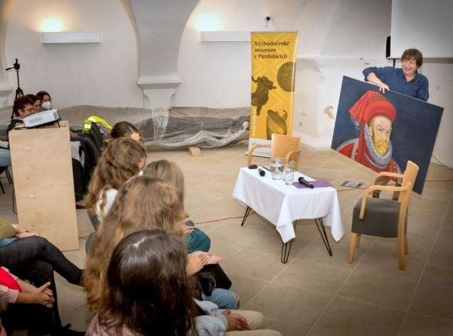 Petr Nikl s portrétem Vratislava z Pernštejna