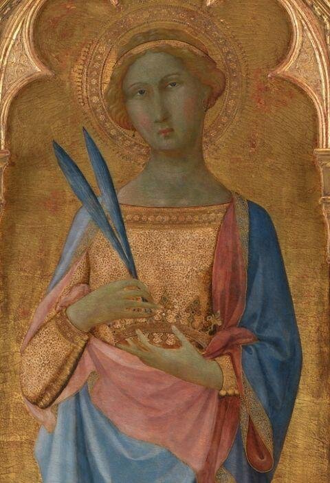 Sv. Korona, mistr Madony z Palazzo Venezia (cca 1340–1360)