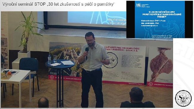 Lukáš Balík hovoří o vlhkostních průzkumech.