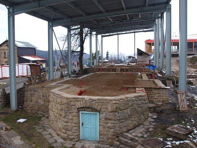 Libušín z kamery na chatě Maměnka z 16. 4. 2017