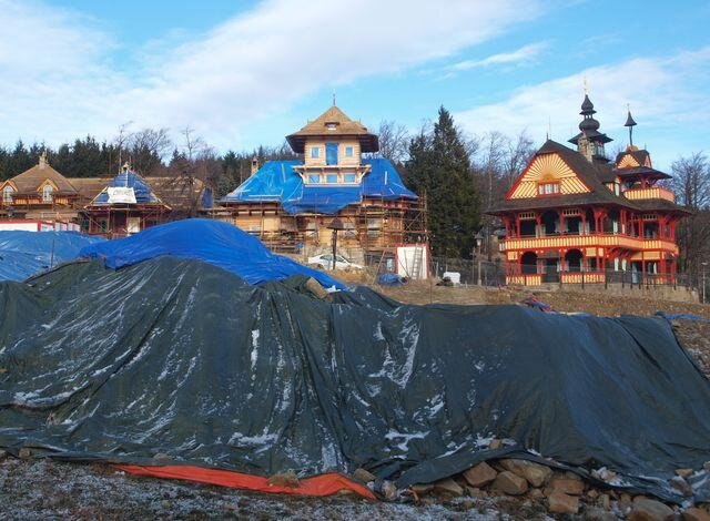 Libušín z kamery zvonička z 6. 12. 2018