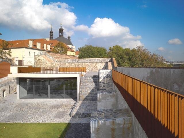 Pohled na bastion U Božích muk na Vyšehradě