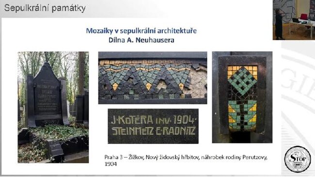 Referát Ireny Kučerové o mozaikách v sepulkrální architektuře