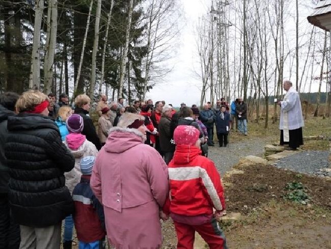 Pouť v roce 2015 - zahájení u Killerovy kaple