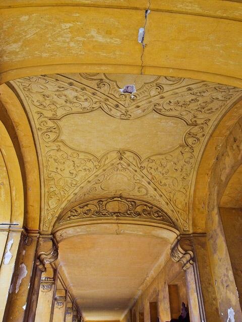 Detail stropní partie