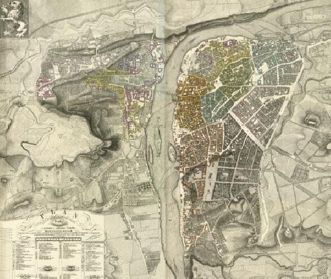 Jüttnerův plán Prahy z roku 1816