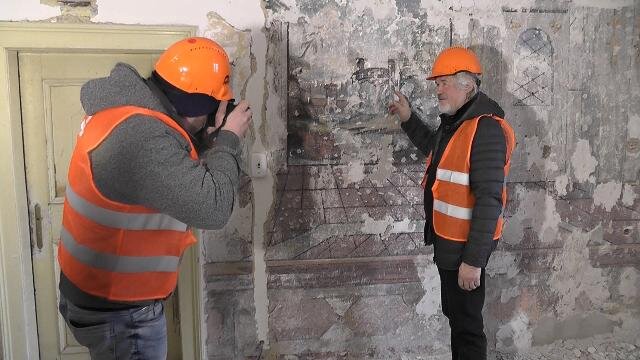 Nalezené nástěnné malby byly představeny v rámci tiskové konference pro zástupce médií.