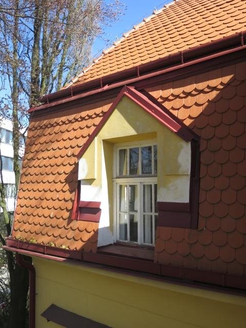 Detail okna ve vile