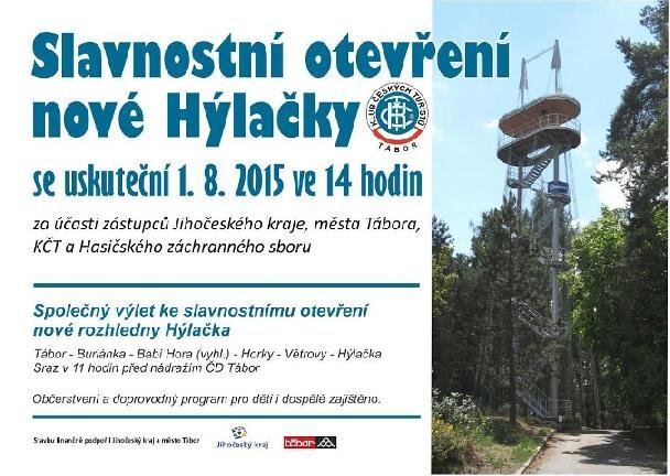 Pozvánka na slavnostní otevření rozhledny