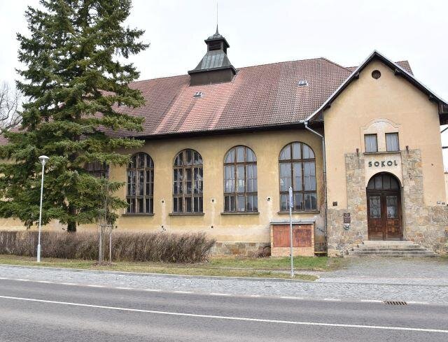 Protivín, sokolovna čp. 299, ulice Mírová