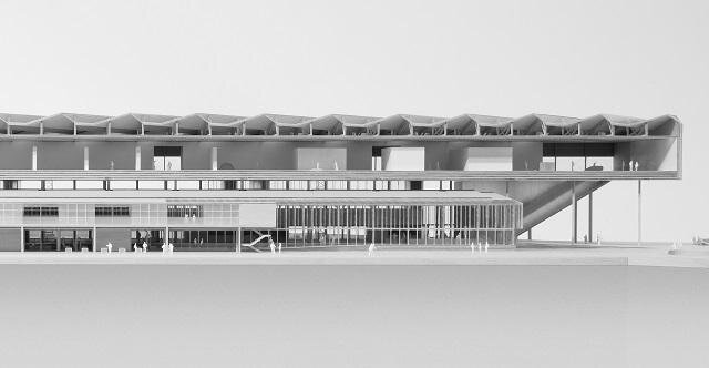 Stavba v Guggenheimu od architekta Marca Angélila