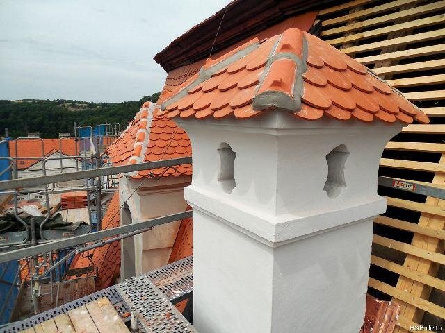 Detail komína zámku