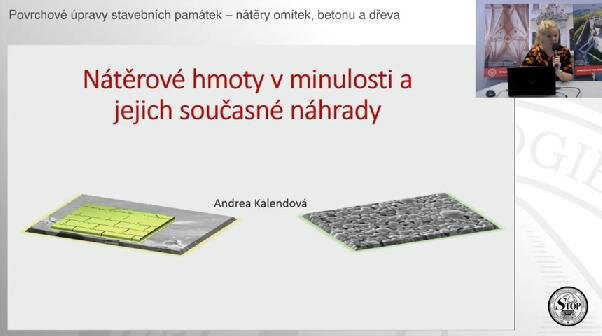 Andréa Kalendová během své přednášky