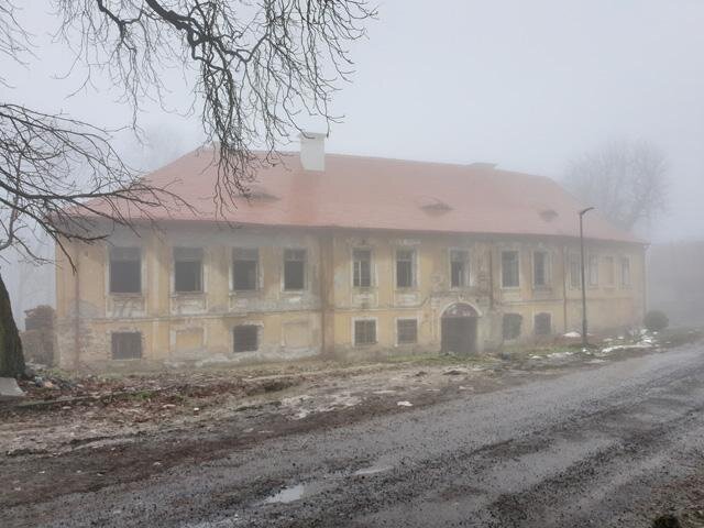 Čelní pohled v mlžném oparu po obnově