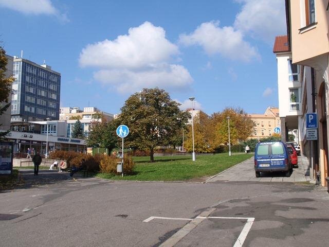 Smetanovo náměstí v Havlíčkově Brodě, původní stav v roce 2015