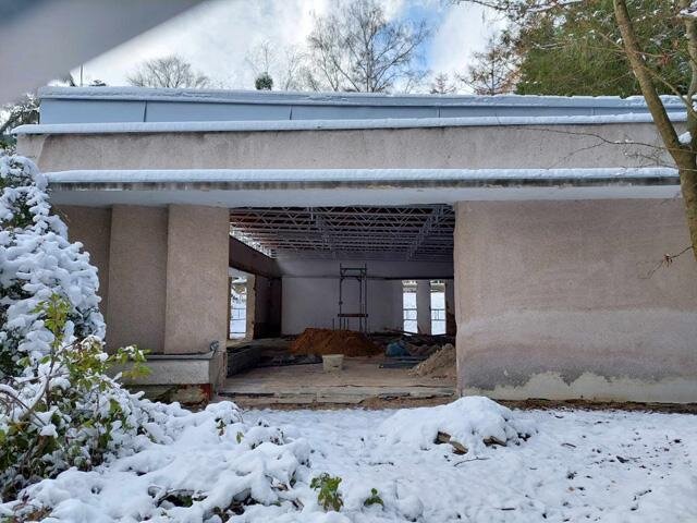 Pohled na rekonstruovaný pavilon