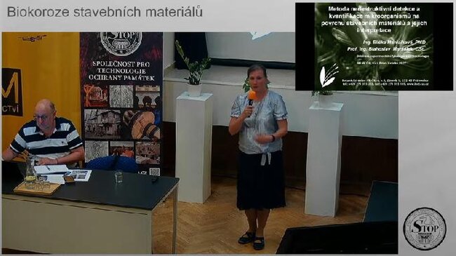Eliška Maršálková v úvodu své přednášky