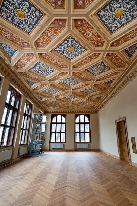 Interiér budovy Uměleckoprůmyslového musea po obnově