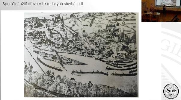 Historický snímek plavení dřeva