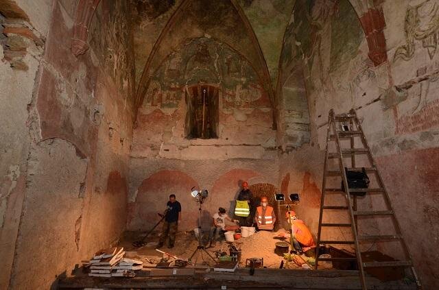 Archeologický průzkum kaple Navštívení Panny Marie